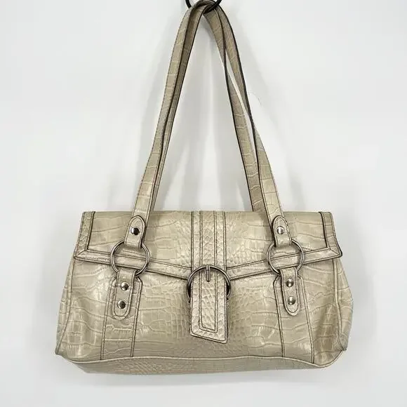 Vintage Y2K Liz Claiborne Purse With Silver Hardware Shoulder Bag - Picture 1 of 8